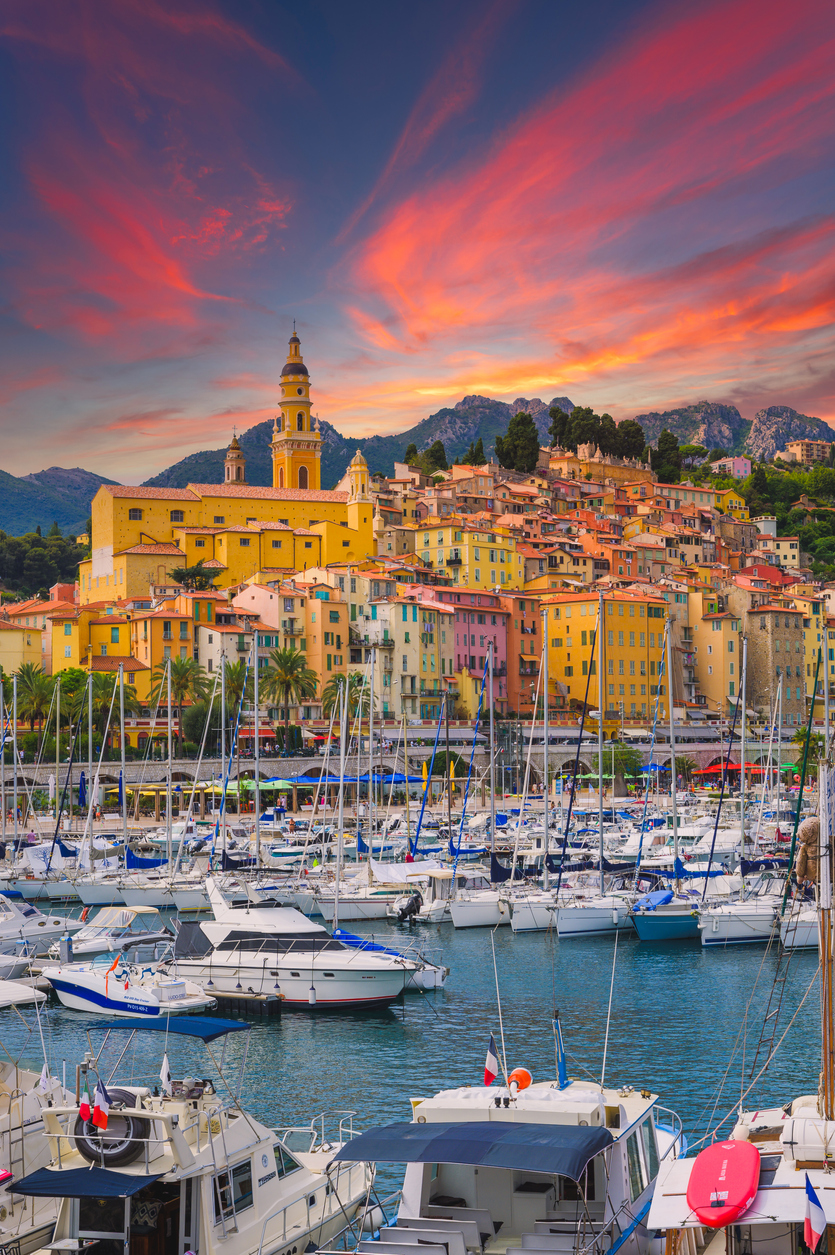 photo du port de menton