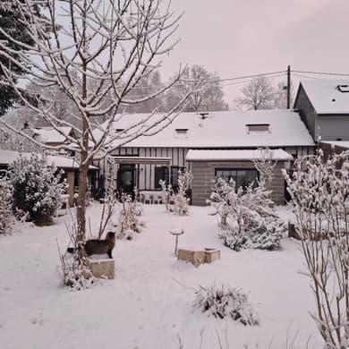 Longère normande rénovée, jardin